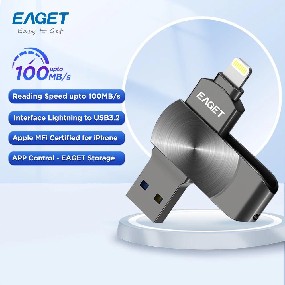 EAGET i66 1T USB ÷ ̺ MFi , USB 3.2 ̺ USB ޸ ƽ,  е PC ޴ ƮϿ